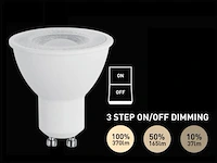 50 x 4.9w gu10 led spot 3 stappen aan/uit dimming met lens 4000k - afbeelding 1 van  3