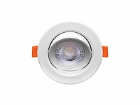 50 x 4.9w smd led inbouwspot 6000k mat wit met lens - afbeelding 4 van  5