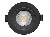 50 x 4.9w smd led inbouwspot 6000k zwart met lens - afbeelding 1 van  6