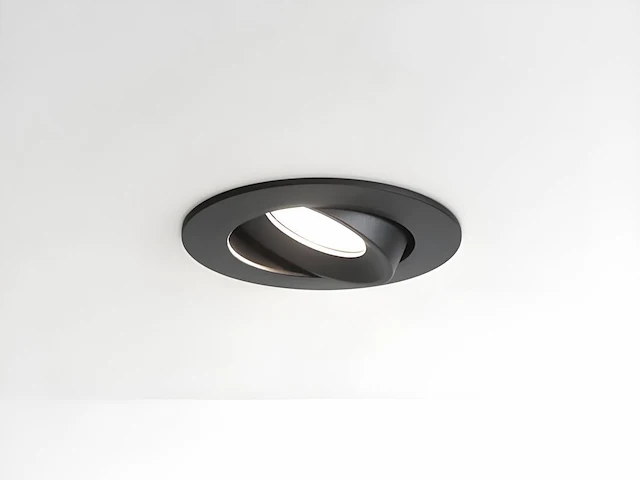 50 x 4.9w smd led inbouwspot 6000k zwart met lens - afbeelding 1 van  6