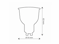 50 x 9w gu10 led spot 3000k - afbeelding 2 van  3