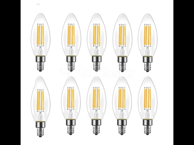 50 x c35 led- filament lamp – 6w – e14 – dimbaar – 2700k – warm wit - afbeelding 1 van  3