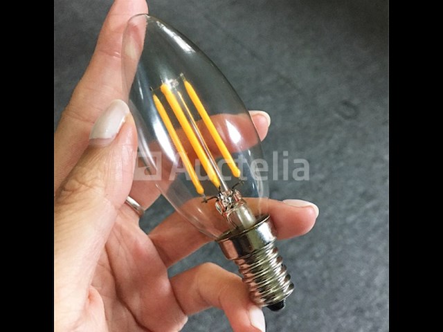 50 x c35 led- filament lamp – 6w – e14 – dimbaar – 2700k – warm wit - afbeelding 3 van  3