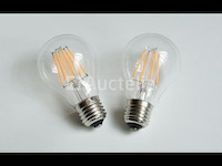 50 x filament lamp a60 – 6w – e27 – dimbaar – 2700k – 500 lm – ip20 – binnen - afbeelding 2 van  3