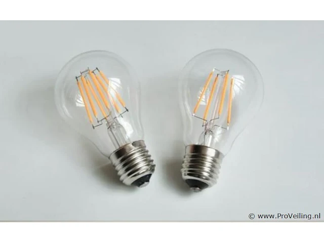 50 x filament lamp a60 – 6w – e27 – dimbaar – 2700k – 500 lm – ip20 – binnen - afbeelding 2 van  3
