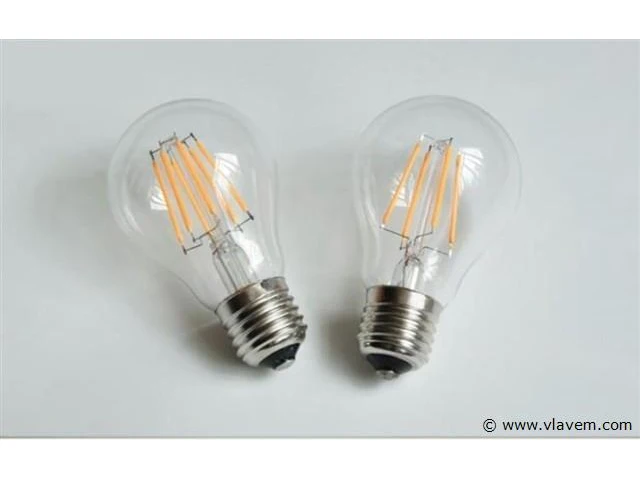50 x filament lamp a60 – 6w – e27 – dimbaar – 2700k – 500 lm – ip20 – binnen - afbeelding 2 van  3