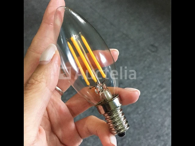 50 x filamentlamp c35 - 6w - led - e14 - dimbaar - 2700k (warm wit) - afbeelding 3 van  3