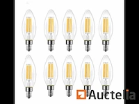 50 x filamentlamp c35 - 6w - led - e14 - dimbaar - 2700k (warm wit) - afbeelding 1 van  3