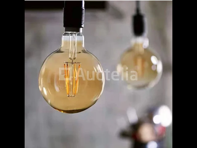 50 x filamentlamp g95 amber - 6w - led - e27 - dimbaar - 2700k (warm wit) - afbeelding 1 van  3