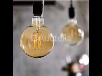 50 x filamentlamp g95 amber - 6w - led - e27 - dimbaar - 2700k (warm wit) - afbeelding 1 van  3