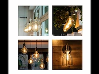 50 x filamentlamp g95 amber - 6w - led - e27 - dimbaar - 2700k (warm wit) - afbeelding 2 van  3