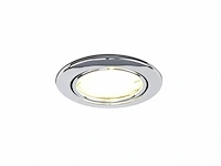 50 x gu10 inbouw armatuur chroom met lamphouder - afbeelding 1 van  9
