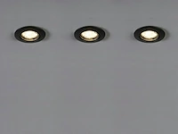 50 x gu10 inbouw armatuur zand zwart met lamphouder - afbeelding 4 van  8