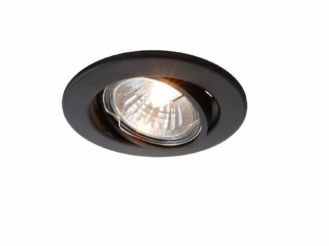 50 x gu10 inbouw armatuur zand zwart met lamphouder - afbeelding 1 van  8