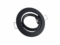 50 x gu10 inbouw armatuur zand zwart met lamphouder - afbeelding 2 van  8