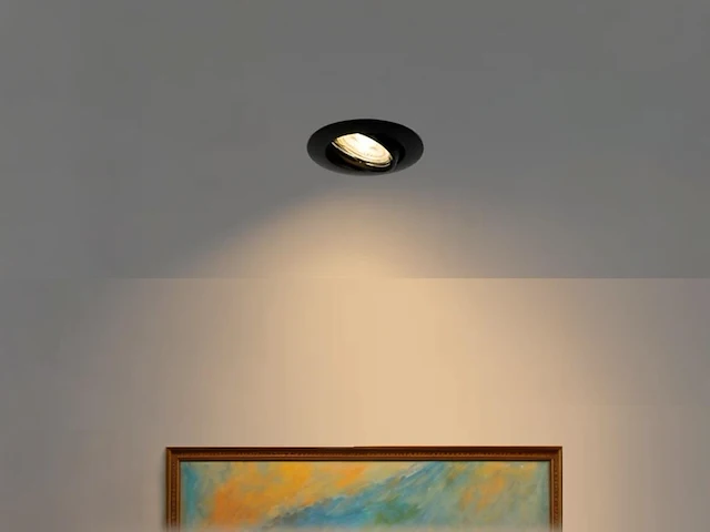 50 x gu10 inbouw armatuur zand zwart met lamphouder - afbeelding 3 van  8