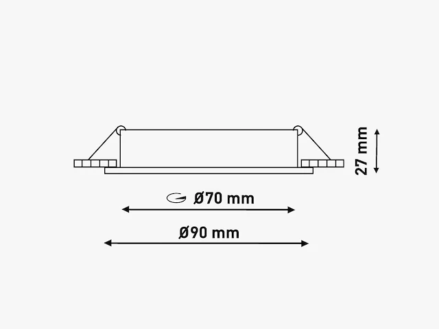 50 x gu10 inbouw armatuur zand zwart met lamphouder - afbeelding 8 van  8
