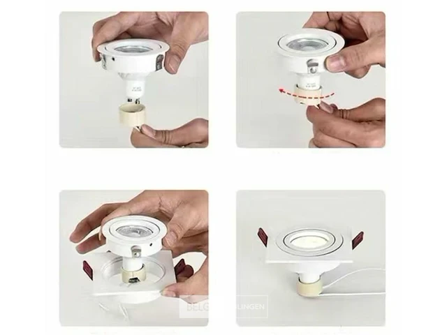 50 x gu10 led spot 3000k (warm wit) - 6w - afbeelding 4 van  5