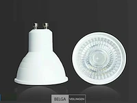 50 x gu10 led spot 4000k netraal wit - 6w - afbeelding 1 van  5