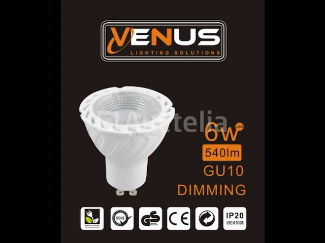 50 x gu10 led spot 6500k - 6w - dimbaar - afbeelding 5 van  5