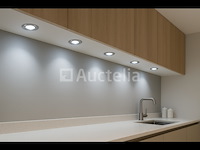 50 x inbouw led spot – 7w – draaibaar – zilver – 6500k koud wit – ø70mm – ip20 - afbeelding 1 van  4