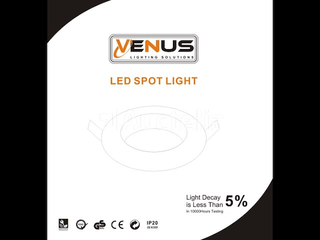 50 x inbouwlamp gu10 – draaibaar – met lamphouder – wit – rond – ip20 - afbeelding 3 van  5