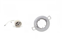 50 x inbouwlamp gu10 – draaibaar – met lamphouder – wit – rond – ip20 - afbeelding 4 van  5