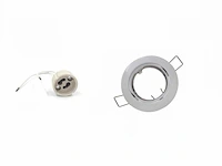 50 x inbouwlamp gu10 – draaibaar – met lamphouder – wit – rond – ip20 - afbeelding 1 van  5