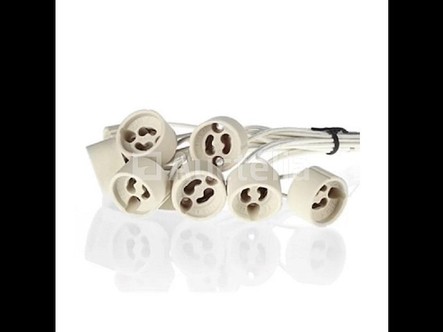 50 x inbouwlamp gu10 – draaibaar – met lamphouder – zilver verchroomd – rond – ip20 - afbeelding 1 van  5