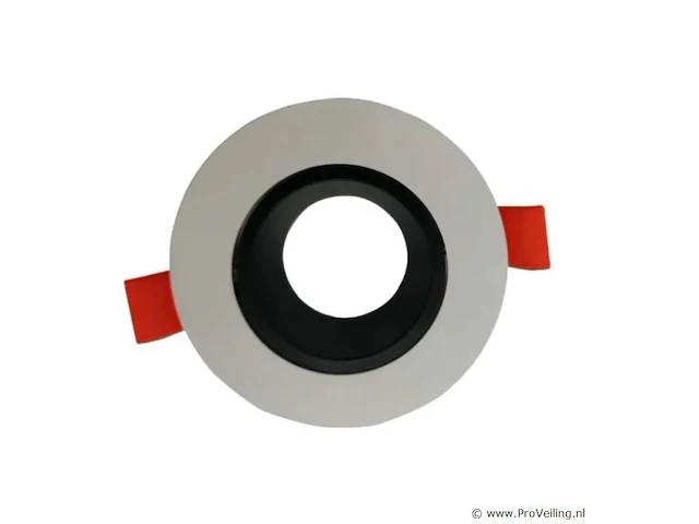 50 x inbouwlamp gu10 – draaibaar – rond – zwart/wit – ip20 - afbeelding 2 van  4