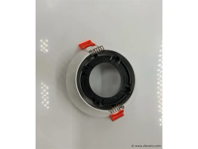 50 x inbouwlamp gu10 – draaibaar – rond – zwart/wit – ip20 - afbeelding 3 van  4