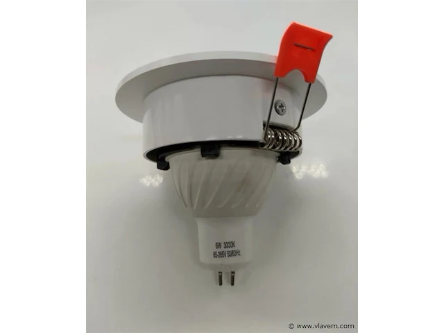 50 x inbouwlamp gu10 – draaibaar – rond – zwart/wit – ip20 - afbeelding 4 van  4