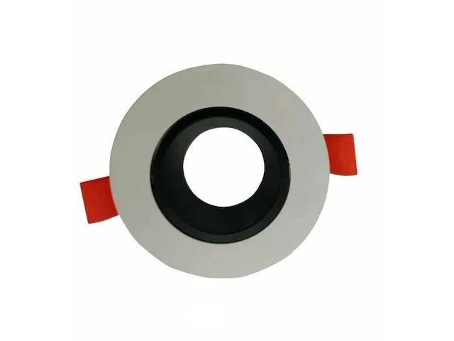 50 x inbouwlamp gu10 – draaibaar – rond – zwart/wit – ip20 - afbeelding 3 van  5