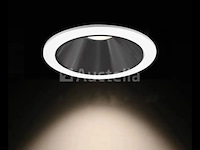 50 x inbouwlamp gu10 – rond – zwart/wit – ip20 - afbeelding 1 van  4