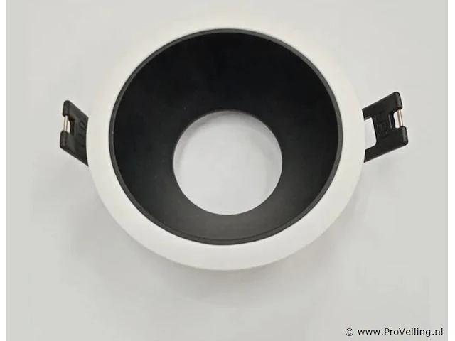 50 x inbouwlamp gu10 – rond – zwart/wit – ip20 - afbeelding 2 van  4