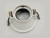 50 x inbouwlamp gu10 – rond – zwart/wit – ip20 - afbeelding 3 van  4