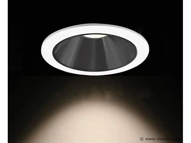 50 x inbouwlamp gu10 – rond – zwart/wit – ip20 - afbeelding 1 van  4