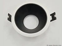 50 x inbouwlamp gu10 – rond – zwart/wit – ip20 - afbeelding 2 van  4