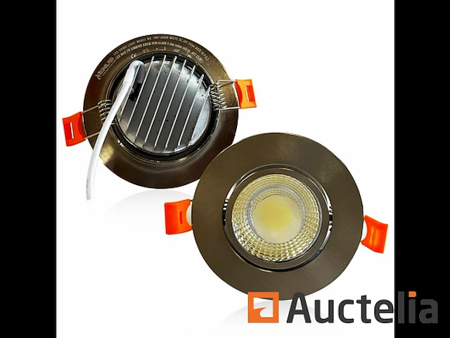 50 x inbouwspot 7w led zilver dimbaar 6500k daglicht - afbeelding 2 van  6