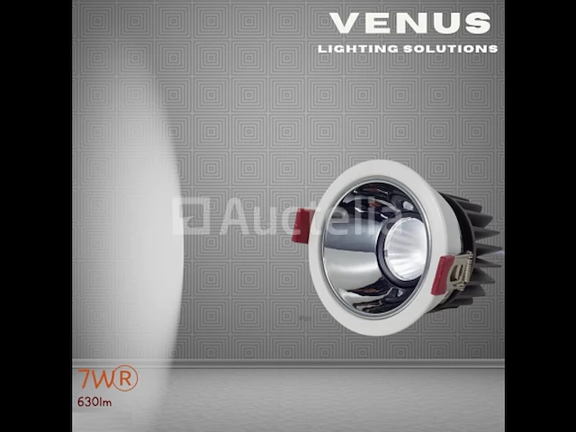 50 x led inbouwspot – 7w – 6500k koel wit – wit/zilver – cob – ø75mm – ip20 - afbeelding 3 van  4