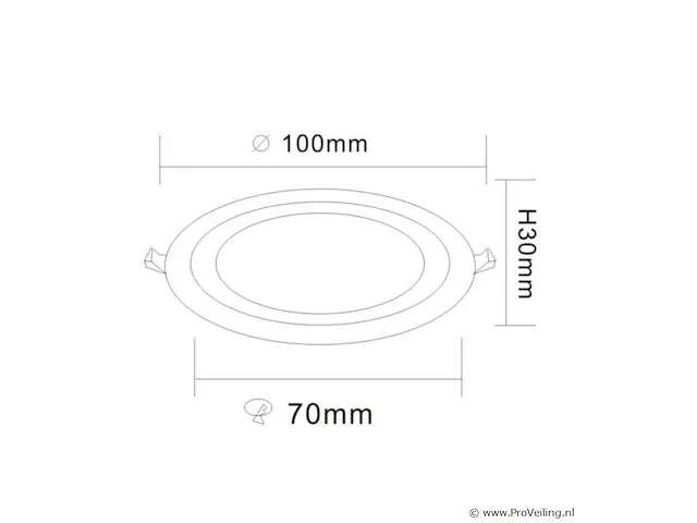 50 x led paneel - tweekleurig : warm + wit 3w + 3w - afbeelding 2 van  5