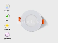50 x led paneel 5w led smd - inbouw - rond - 3000k (warm wit) - afbeelding 1 van  4