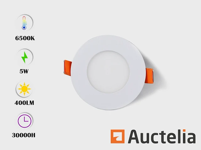 50 x led paneel 5w led smd - inbouw - rond - 6500k (daglicht) - afbeelding 4 van  4