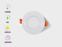 50 x led-paneel – rond inbouw – 5w – 3000k – warm wit - afbeelding 4 van  4