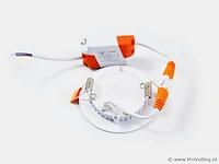 50 x led-paneel – rond inbouw – 5w – 6500k – koud wit - afbeelding 2 van  4