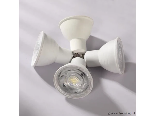 50 x led-spot gu10 – 5w – 3000k warm wit – ip20 - afbeelding 2 van  5