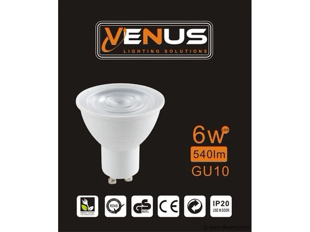 50 x led-spot gu10 – 5w – 3000k warm wit – ip20 - afbeelding 4 van  5