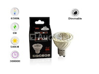 50 x led-spot gu10 – 6w – variabele intensiteit – 6500k koud wit – ip20 - afbeelding 5 van  6