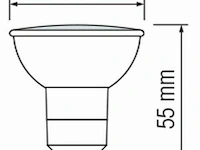 50 x led-spot gu10 – 6w – variabele intensiteit – 6500k koud wit – ip20 - afbeelding 6 van  7