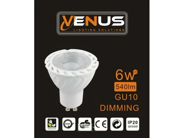 50 x led-spot gu10 – 6w – variabele intensiteit – 6500k koud wit – ip20 - afbeelding 7 van  7